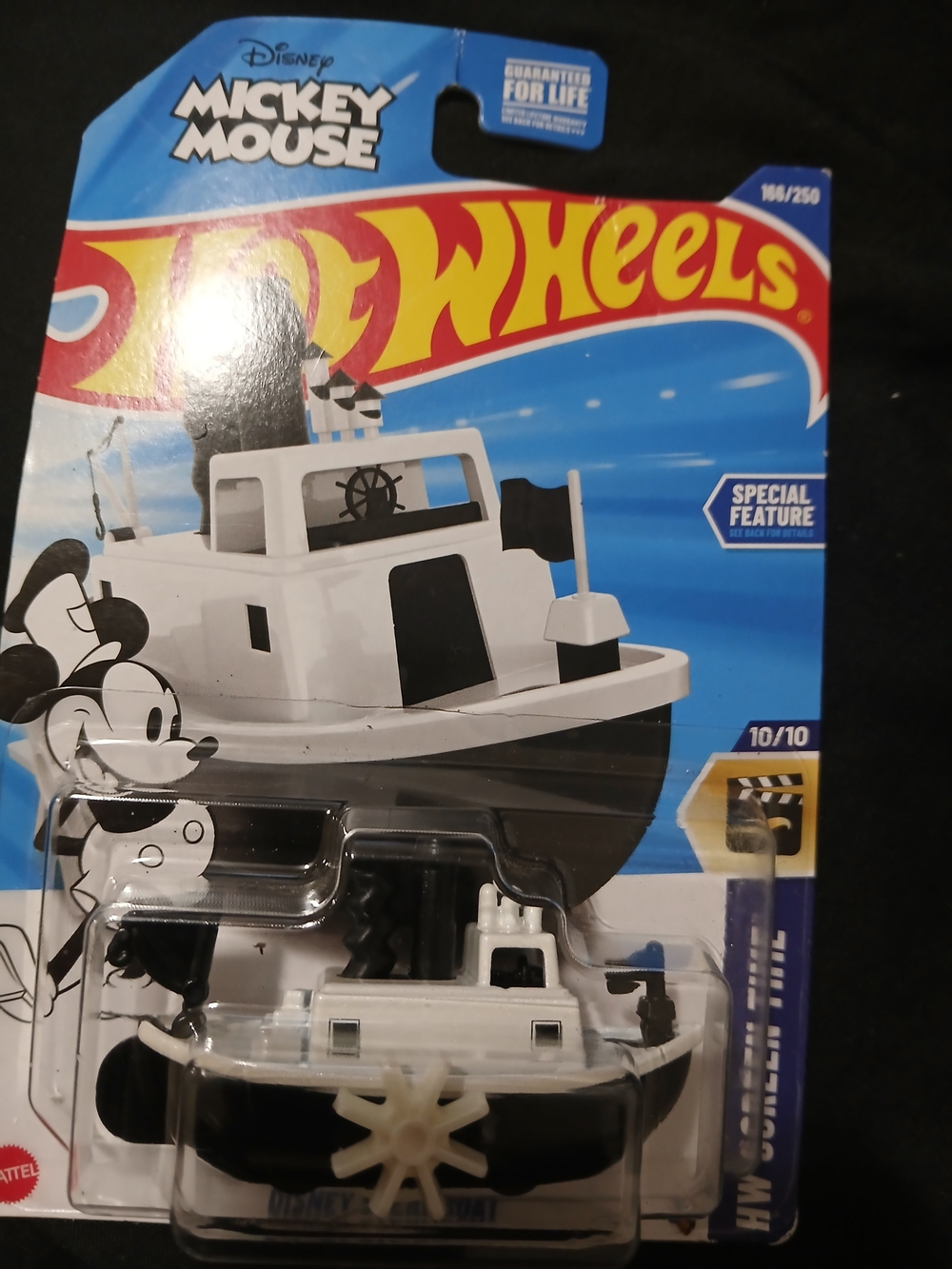 Mattel Hot Wheels Mickey Mouse Black & White Tugboat